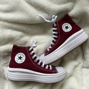 SOLD NEW high top platform converse